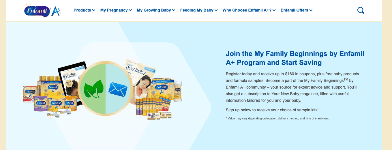 Enfamil's My Family Beginnings