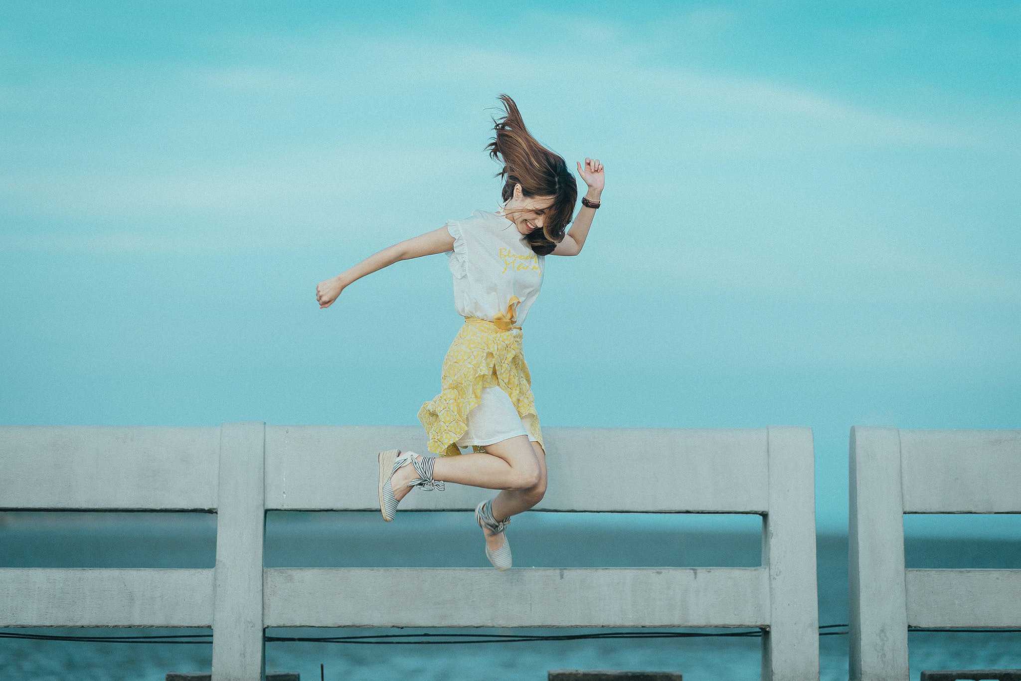 girl jumping