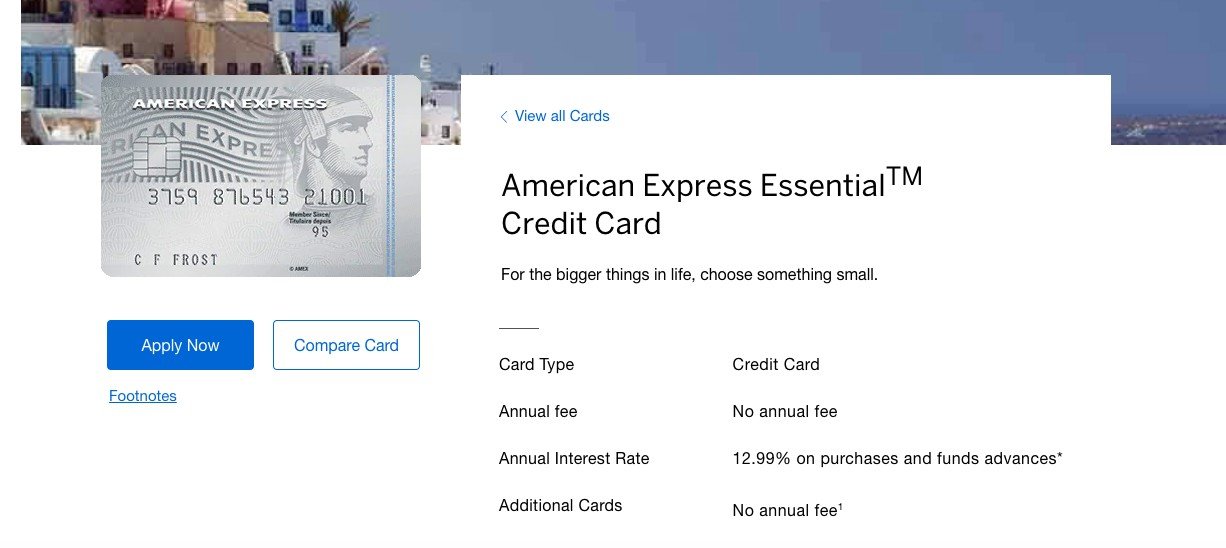 American Express Essential Credit Card