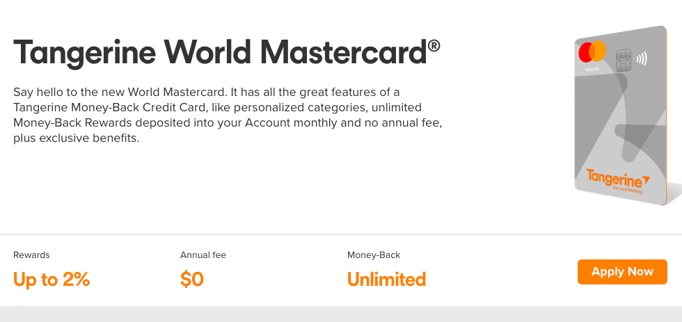 Tangerine World Mastercard